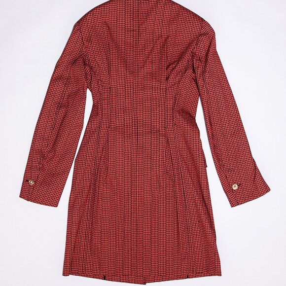 Versace Houndstooth Print Coat - Picture 4 of 10